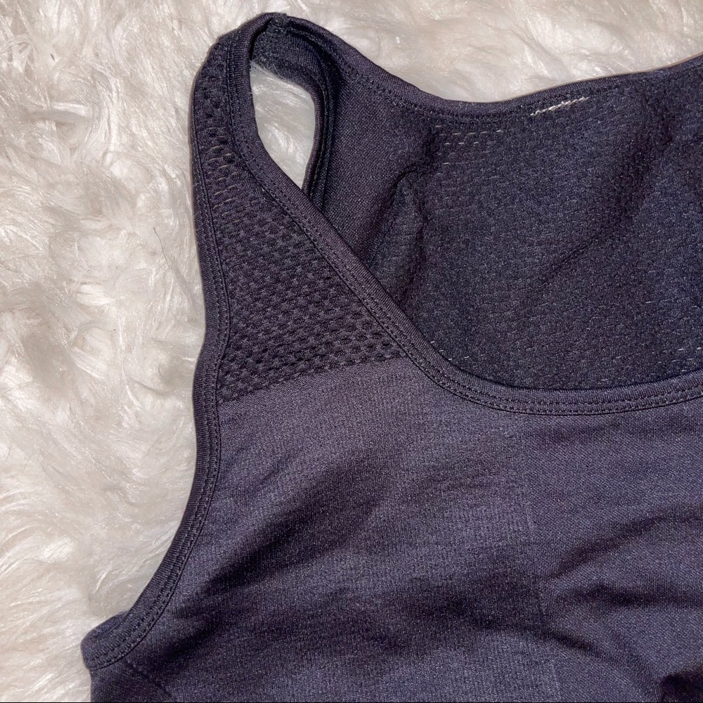 Fabletics Musetta Seamless Sports Bra Black Open Mesh Fabric Women’s medium - Picture 7 of 8